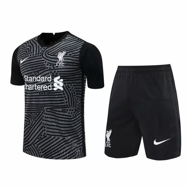 Entrenamiento Liverpool Conjunto Completo 2020 2021 Gris Negro